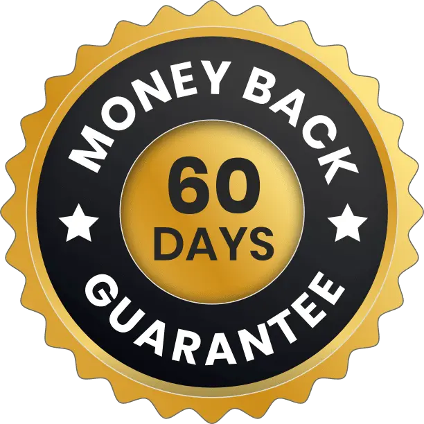 PrimeBiome 60-Day Money-Back Guarantee badge